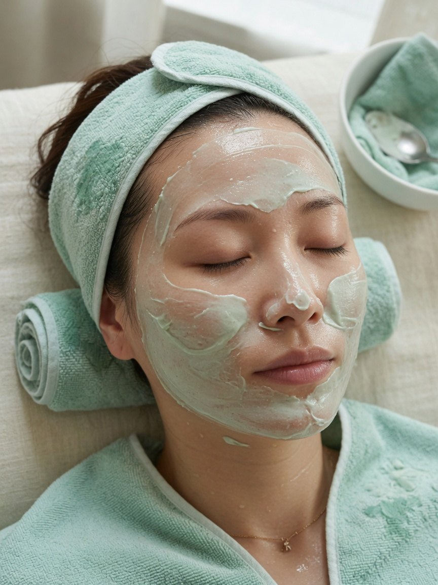 Mint clay facial at Orchid Nails and Spa